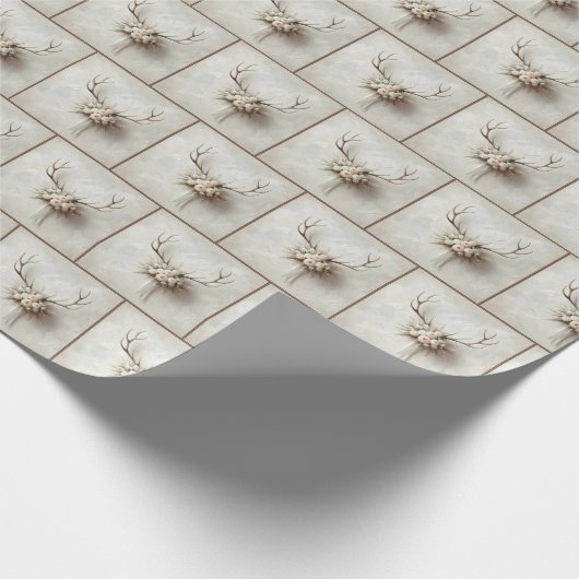 Bruidsboeket met hertengewei cadeaupapier (Hoek)