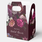 Bruidsboeket met Oude Rozen Burgundy Bedankdoosjes (Geopend)