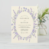 Bruidsboeket met Sering en Viooltjes Kaart (Staand voorkant)