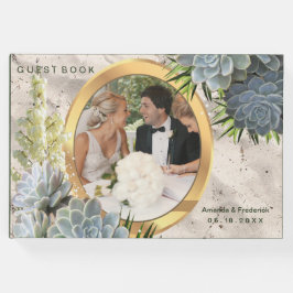 Bruidsboeket met zachte tinten lichtblauw gastenboek