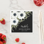 Bruidsboeket met zwarte en witte bloemen servet (Insitu)