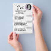 Bruidsboeket Orchidee vind de gast spelkaart Flyer (Hand)