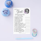 Bruidsboeket Orchidee vind de gast spelkaart Flyer (Enkel)