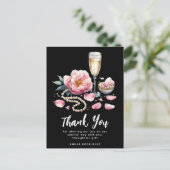 Bruidsboeket Parels Prosecco Favorieten Bruidsshow Briefkaart (Staand voorkant)