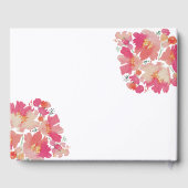 Bruidsboeket & Prosecco Bruiloft Bloem Roze Gastenboek (Achterkant)