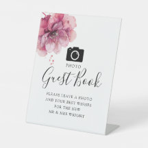 Bruidsboeket Roze Bloemen Foto Gastboek Huwelijk