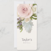 Bruidsboeket Roze Vetplant Romantisch Bloemstuk Br Kaart (Achterkant)