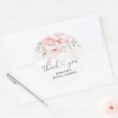 Bruidsboeket rozen bruiloft favor label (Envelop)