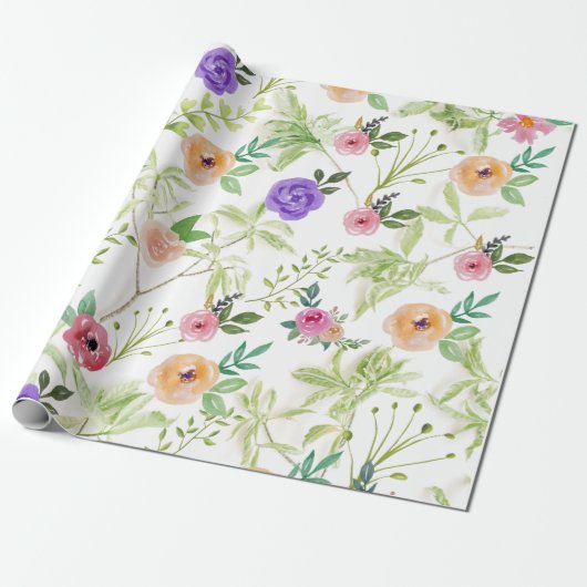 Bruidsboeket Trouwfeest Verjaardag Cadeaupapier (Uitgerold)