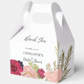 Bruidsboeket tuinbloemen bedankbrief cadeau bedankdoosjes (Voorkant)