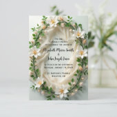 Bruidsboeket Uitnodiging (Staand voorkant)