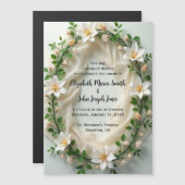 Bruidsboeket Uitnodiging Magnetische Uitnodiging (Voorkant / Achterkant)