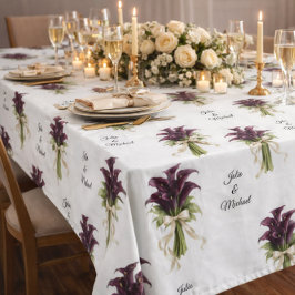 Bruidsboeket van Calla Lillies Huwelijksdecor Nieu Tafelkleed