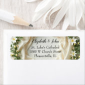 Bruidsboeket van lelies etiket (Insitu)