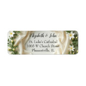 Bruidsboeket van lelies etiket (Voorkant)