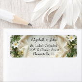 Bruidsboeket van lelies etiket (Insitu)