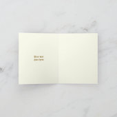 Bruidsboeket van lieve erwtjes dank je bedankkaart (Binnen)