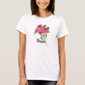Bruidsboeket van rozen t-shirt (Voorkant)