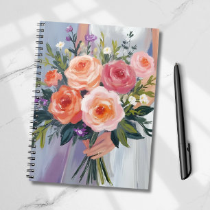 Bruidsboeket van wilde bloemen Bruiloft bloem br Notitieboek
