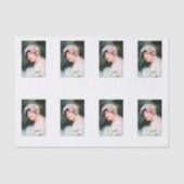 Bruidsboeket van witte kant met bloemen tissuepapier (Voorkant)