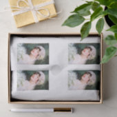 Bruidsboeket van witte kant met bloemen tissuepapier (Geschenk)