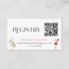 Bruidsboeket Velddbloemen Bruiloft Cadeau Registra Informatiekaartje