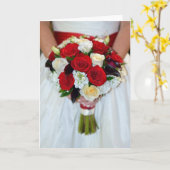 Bruidsboeket wenskaart kaart (Gele Bloem)