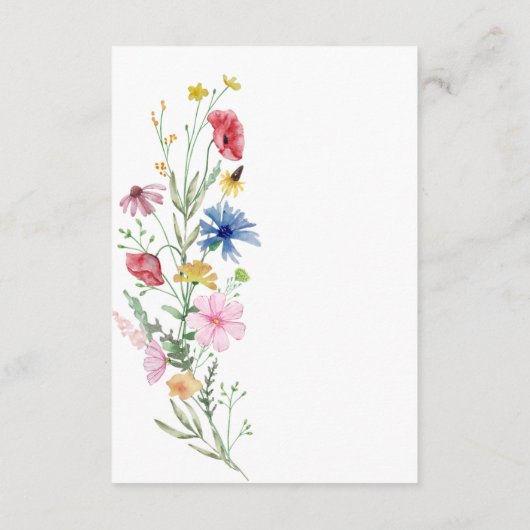 Bruidsboeket Wensput Informatiekaartje (Achterkant)