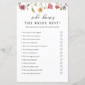 Bruidsboeket Wie Kent De Bruid Het Best Bruidsspel (Voorkant)