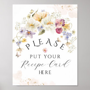 Bruidsboeket Wilde Bloem Rustieke Bruiloft Recepti Poster