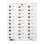 Bruidsboeket Winkel Adreslabel Bruidsfeest Etiket (Full Sheet)