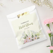 Bruidsboeket witte Calla lelie Rozen Watercolor  P Bedankzakje (Gezegeld)