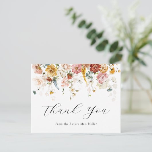 Bruidsboottijd Dank Je Bedankkaart (Staand voorkant)