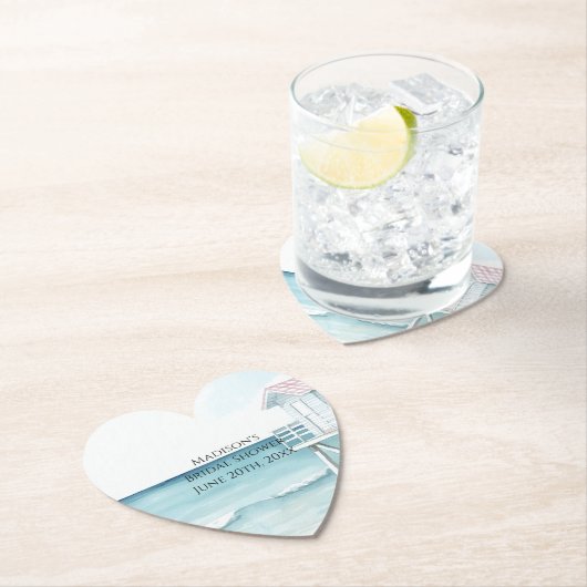 Bruidsborrel aan de kust bij Oceaanstrand Kartonnen Onderzetters (Insitu)