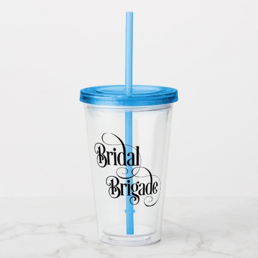 Bruidsbrigade Acryl Drinkbeker (Voorkant)