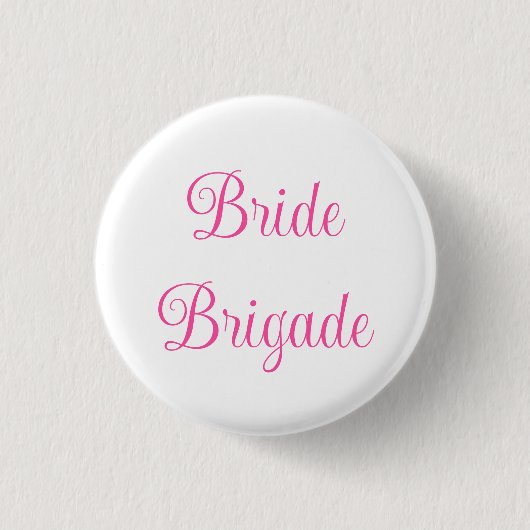 Bruidsbrigade Ronde Button 3,2 Cm (Voorkant)