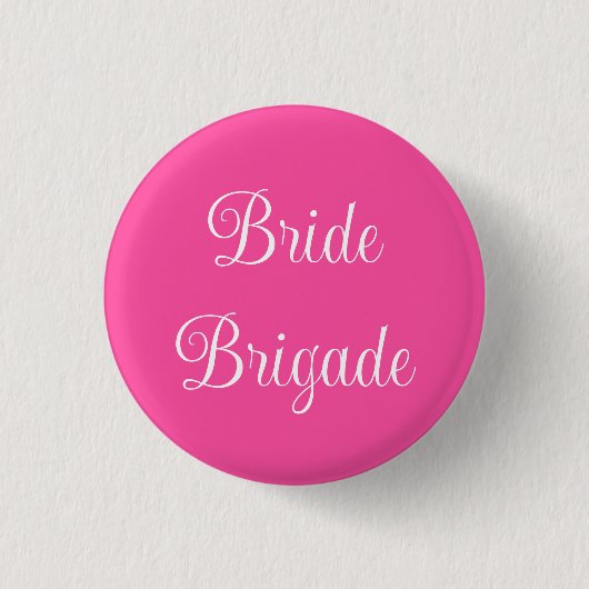 Bruidsbrigade Ronde Button 3,2 Cm (Voorkant)