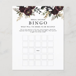 Bruidsbruiloft Bingo Spel Flyer