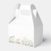 Bruidsbruiloft met wilde bloemen bedankdoosjes (Achterkant)