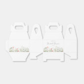 Bruidsbruiloft met wilde bloemen bedankdoosjes (Uitgevouwen)