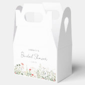 Bruidsbruiloft met wilde bloemen bedankdoosjes (Geopend)