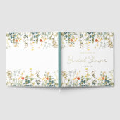 Bruidsbruiloft met wilde bloemen gastenboek (Volledig)