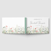 Bruidsbruiloft met wilde bloemen gastenboek (Volledig)