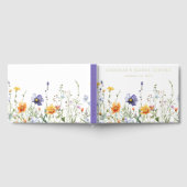 Bruidsbruiloft met wilde bloemen gastenboek (Volledig)