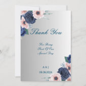 Bruidsbruiloft THANK YOU kaart (Voorkant)