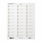 Bruidsbruiloft Wildflower Retouradres Etiket (Full Sheet)