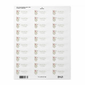 Bruidsbruiloft Wildflower Retouradres Etiket (Full Sheet)