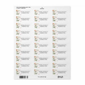 Bruidsbruiloft Wildflower Roze Bloemenlabel Etiket (Full Sheet)