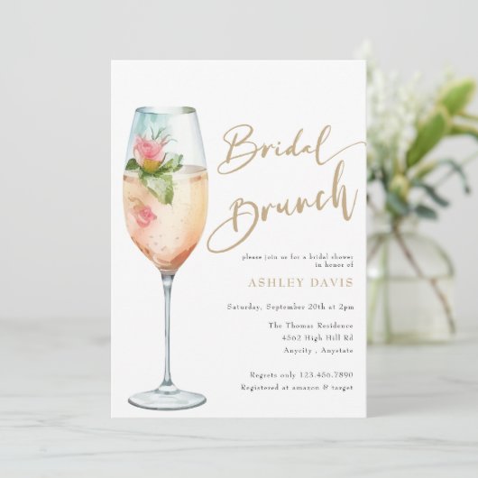 bruidsbrunch | Bubble Vrijgezellenfeest Kaart (Staand voorkant)