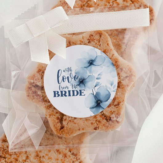 Bruidsbrunch Iets Blues van de Bruid Ronde Sticker